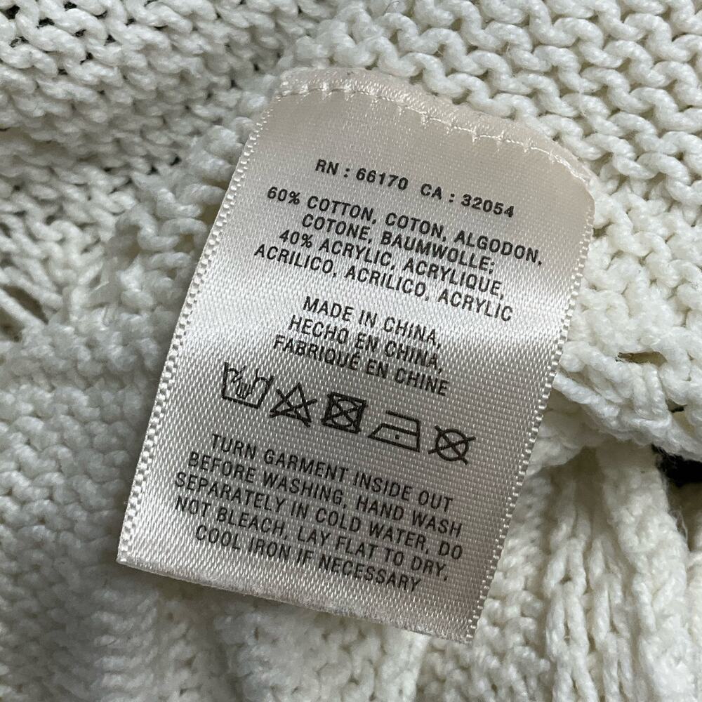 Angel of the North Anthropologie Open Front Cardigan Sweater Romantic Ivory XS - Picture 12 of 13